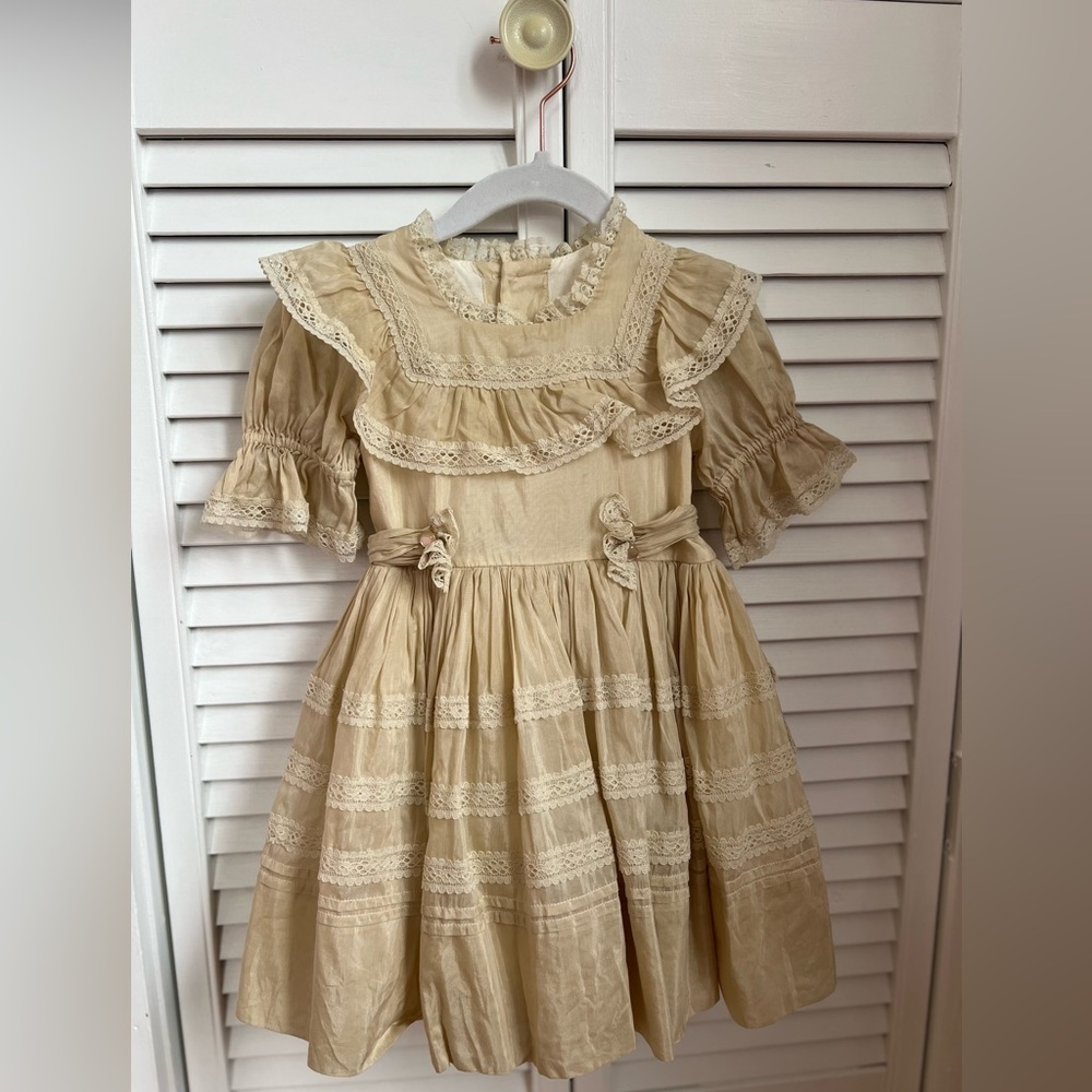 NORA LEE TAN SIZE 2 TODDLER FORMAL DRESS